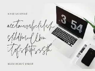 Bliss Script Stylist! font