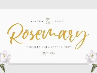 Rosemary - Wedding Font