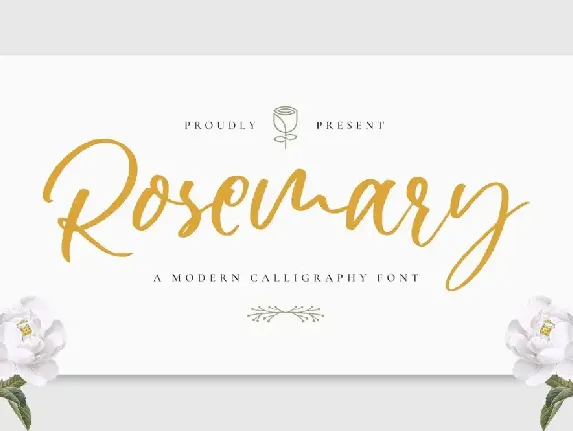 Rosemary - Wedding Font