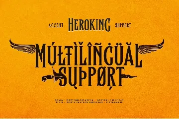 The Hero King Typeface font