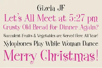 Gizela font