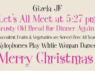 Gizela font