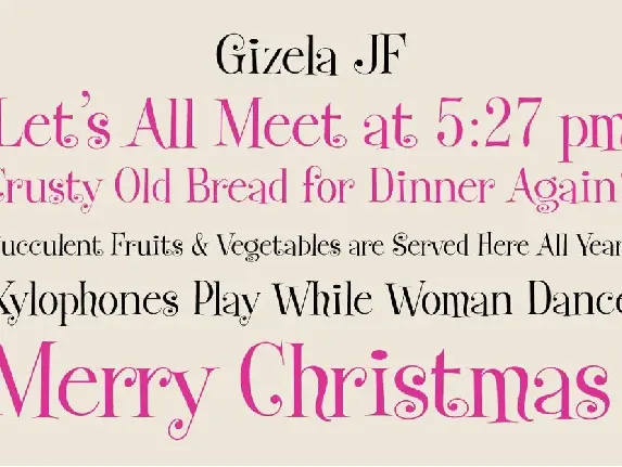 Gizela font