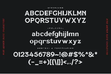 The Hero Archer Typeface font