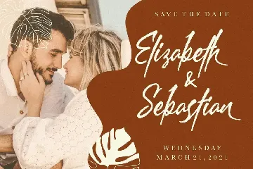 Bathersilla Brush Wedding Font