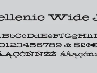 Hellenic Wide font