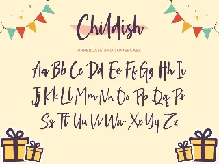 Childish Script Font