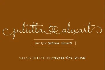 Julietta Alexart - A Wedding Font