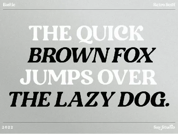 Bastie - Elegant Serif Font