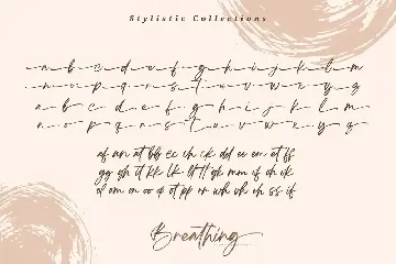 Breathing Brush Signature Font