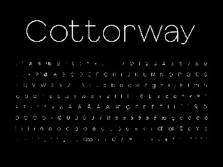 Cottorway Display Typeface font