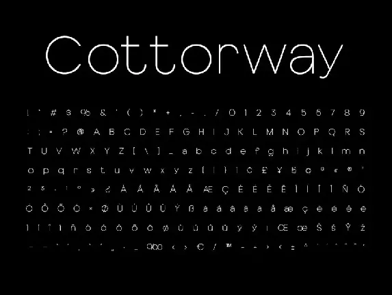 Cottorway Display Typeface font