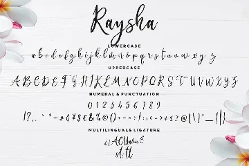 Raysha Signature Wedding Font