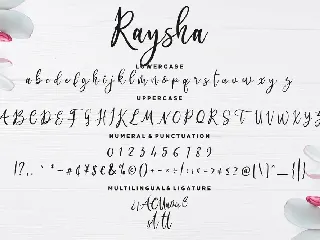 Raysha Signature Wedding Font