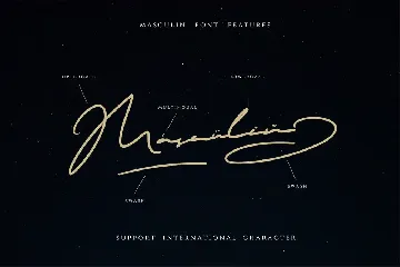 MASCULIN - The Real Signature Font