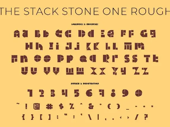 The Stack Stone - Display Font