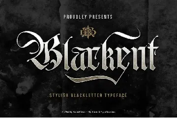 Blackent font