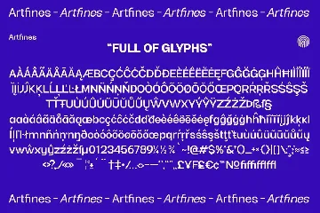 Artfines font