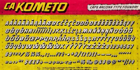 CA Kometo font