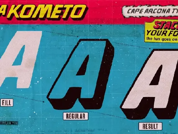 CA Kometo font