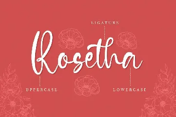 Roselitta - Wedding Font