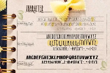 Recipe Daily Typeface font