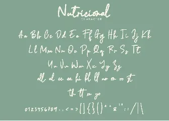 Nutricional Monoline Script font