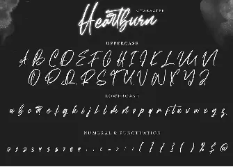 Heartburn - Quick Handwritten font