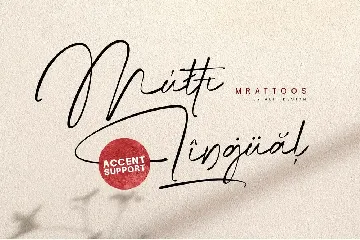 Mrattoos Signature Script Font