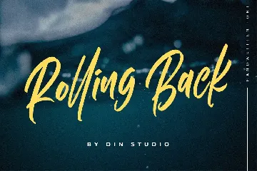 Rolling Back- Casual Font