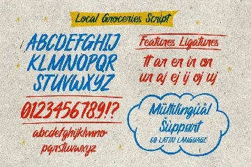 Local Groceries - Handwritten Font Duo