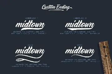 Midtown Stylish Script font