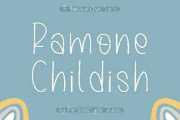 Ramone Childish a Handwritten Sans Font