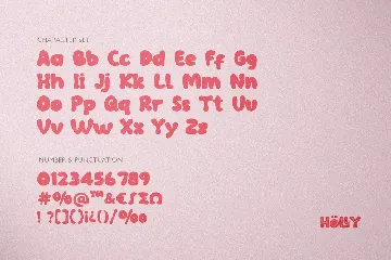 Holly font