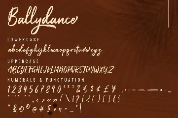 Ballydance - Handwritten Script Font