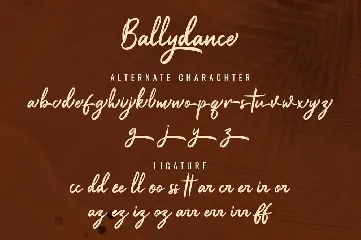 Ballydance - Handwritten Script Font