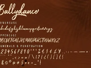 Ballydance - Handwritten Script Font