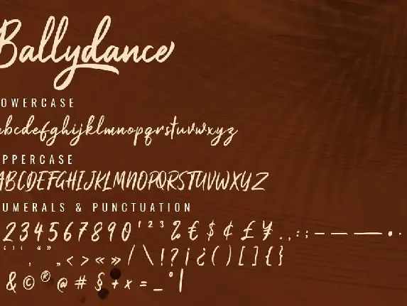 Ballydance - Handwritten Script Font