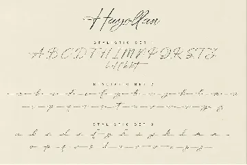 Hayollan Signature Script font