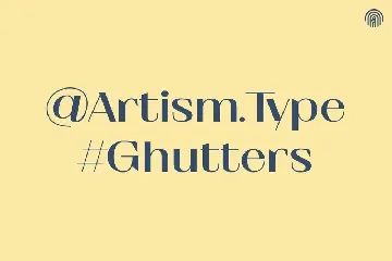 Ghutters font