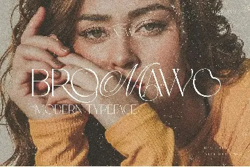 Bromawo elegant typeface font