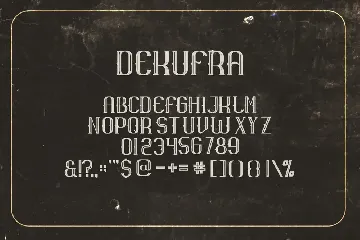 Dekufra Font