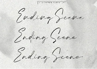 Ending Scene | Calligraphy Font