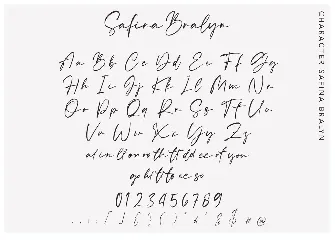 Safina Bralyn | Signature Font