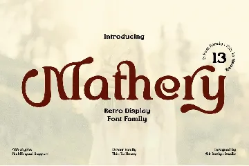 Mathery Typeface font