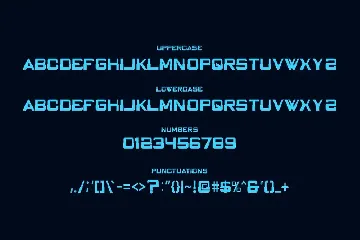 Blue Code Font