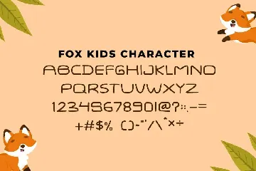 QR FOX KIDS font