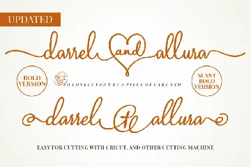 Darrel Allura Bold - A Wedding Font