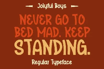 Jolyful Boys - A Modern Playful Font