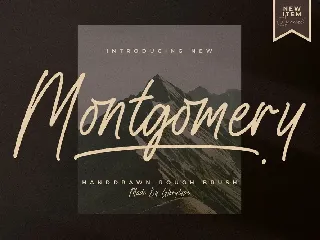 Montgomery Handdrawn Rough Brush Font